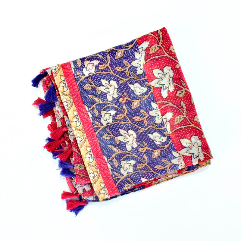 Doenya Sjaal ‘Grandma Flowerblocks' , boho, Ibiza stijl - Doendoe Webshop